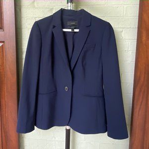 Navy J. Crew Bi-Stretch Blazer ✰